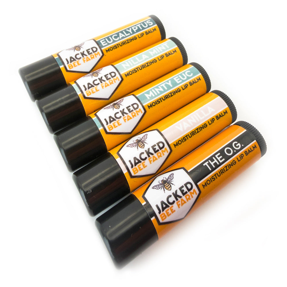Lip Balm Sampler | All-Natural Variety Pack by Jacked Bee Farm