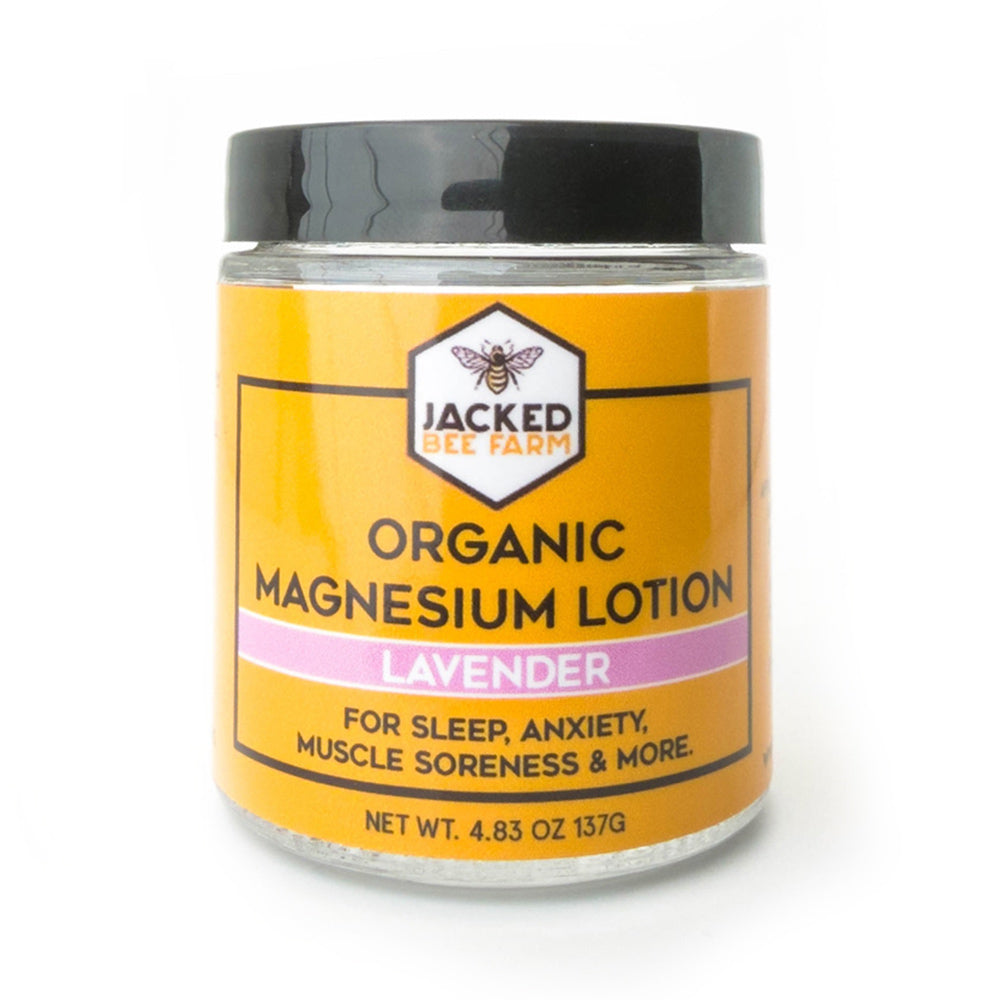 Lavender Magnesium Lotion | Natural Relaxation by Jacked Bee Farm