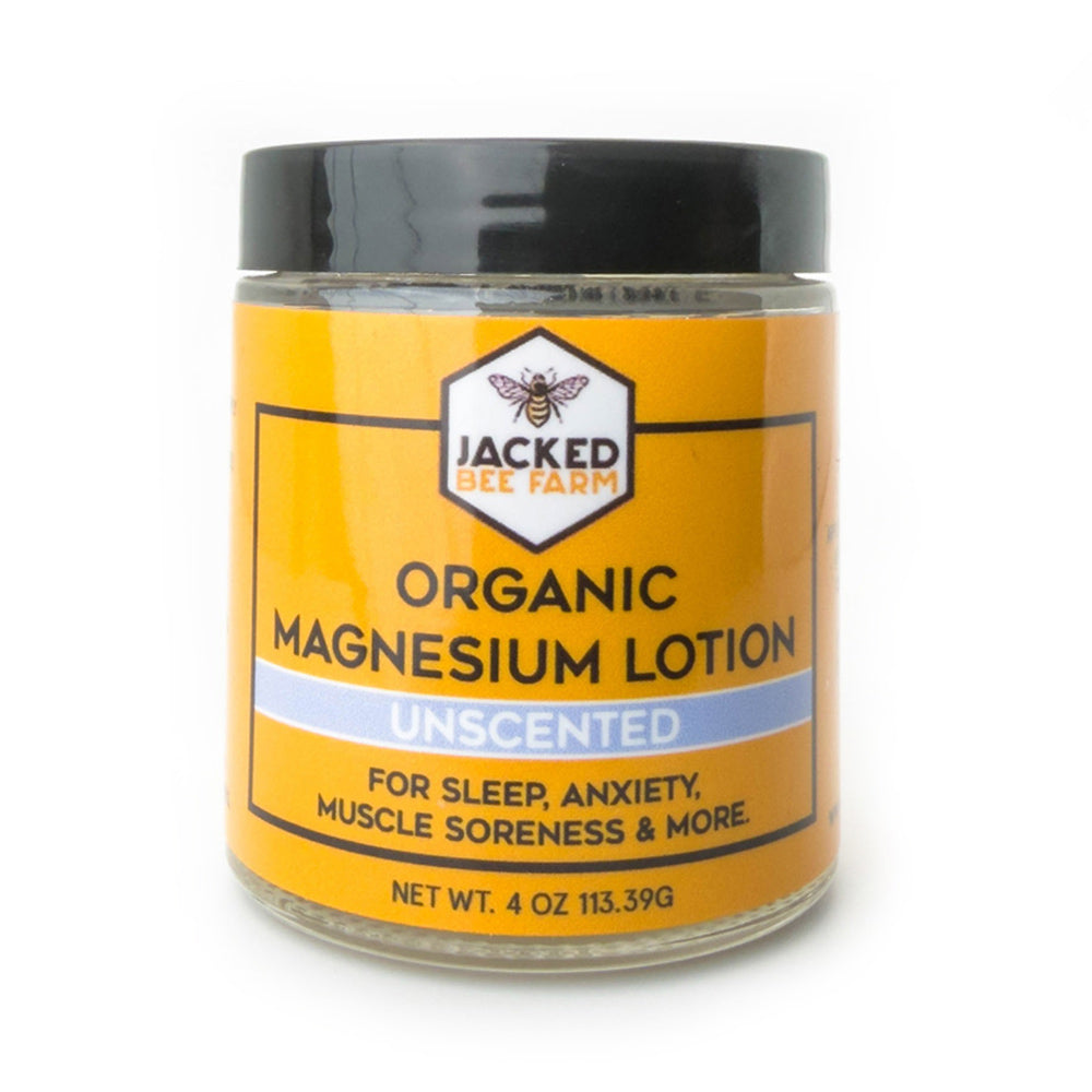 Jacked Bees Magnesium Lotion - Unscented | 4 oz.